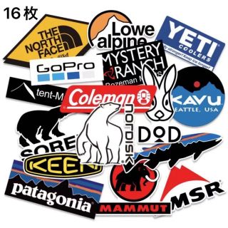 パタゴニア(patagonia)のパタゴニア　アウトドア　キャンプ　防水ステッカー16枚(その他)