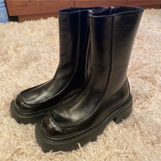 アメリヴィンテージ(Ameri VINTAGE)の【極美品】SHARK SOLE SQUARE BOOTS  Ameri(ブーツ)