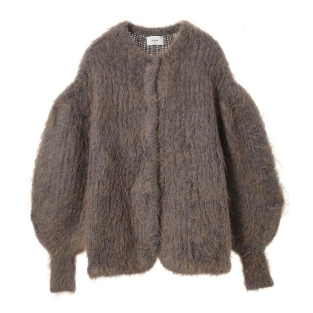 COLOR MOHAIR SHAGGY CARDIGAN 5