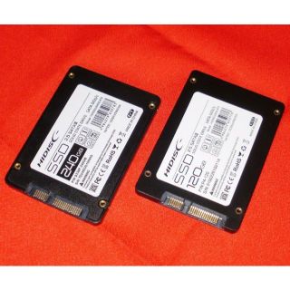 本日価格★SSD240GB + SSD120GB 計２個セット 中古ＰＣ取出品★(PCパーツ)