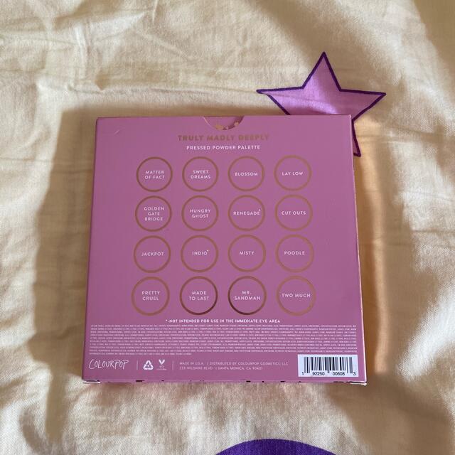 colourpop(カラーポップ)のcolourpop アイシャドウパレット　TRULY MADLY DEEPLY コスメ/美容のベースメイク/化粧品(アイシャドウ)の商品写真