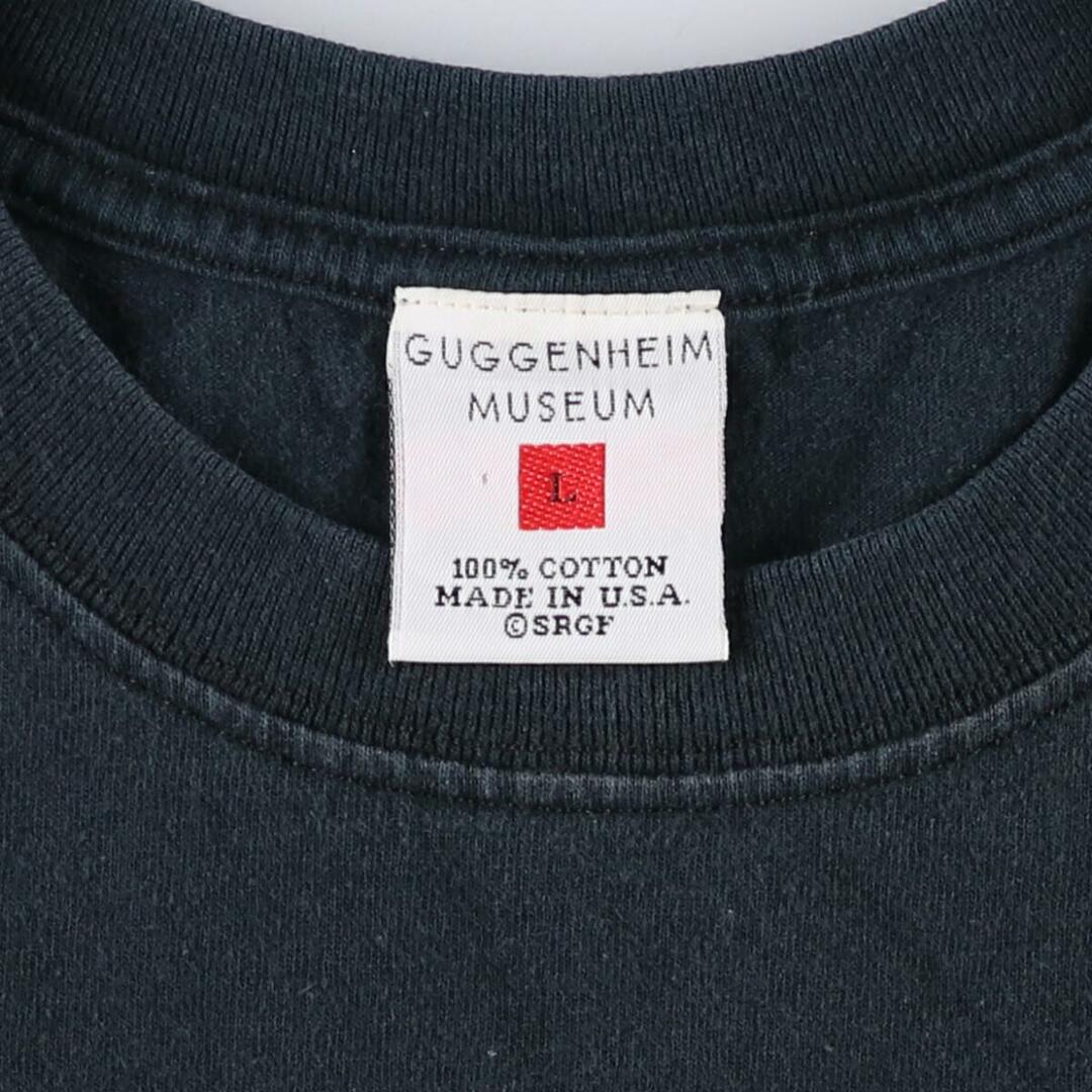 GUGGENHEIM MUSEUM カットオフ モーターサイクル バイクTシャツ USA製 メンズL /eaa173179