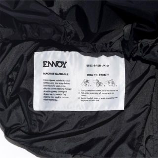 ennoy PACKABLE NYLON JACKET Lサイズ パッカブルの通販 by