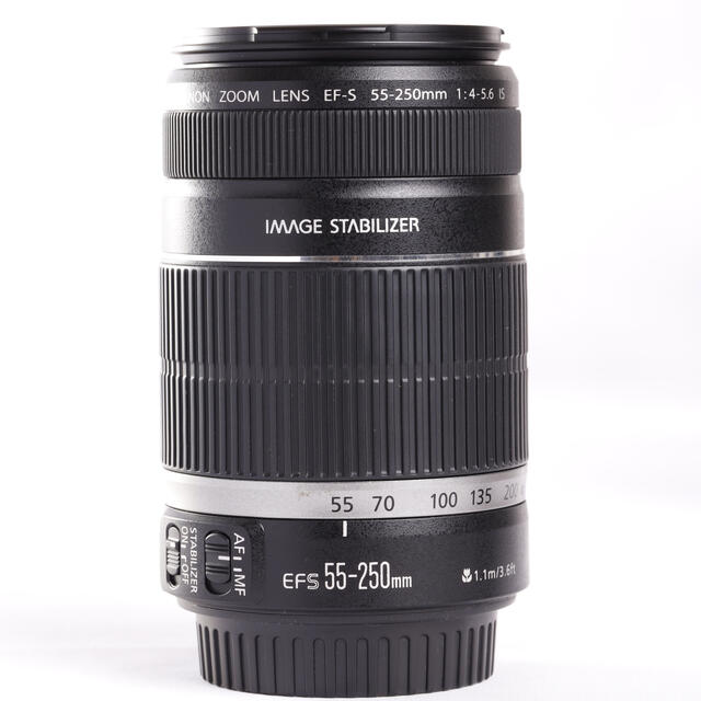 Canon(キヤノン)のキャノン望遠レンズ⭐️EF-S 55-250mm IS⭐️アップで撮る！ スマホ/家電/カメラのカメラ(レンズ(ズーム))の商品写真