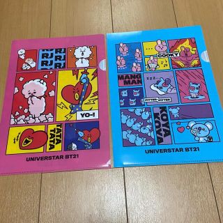 ビーティーイシビル(BT21)の【期間限定品•未使用】BT21 くら寿司コラボ クリアファイル(ミュージシャン)