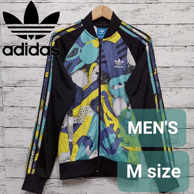 希少デザイン adidas(アディダス) メンズトラックジャケット M