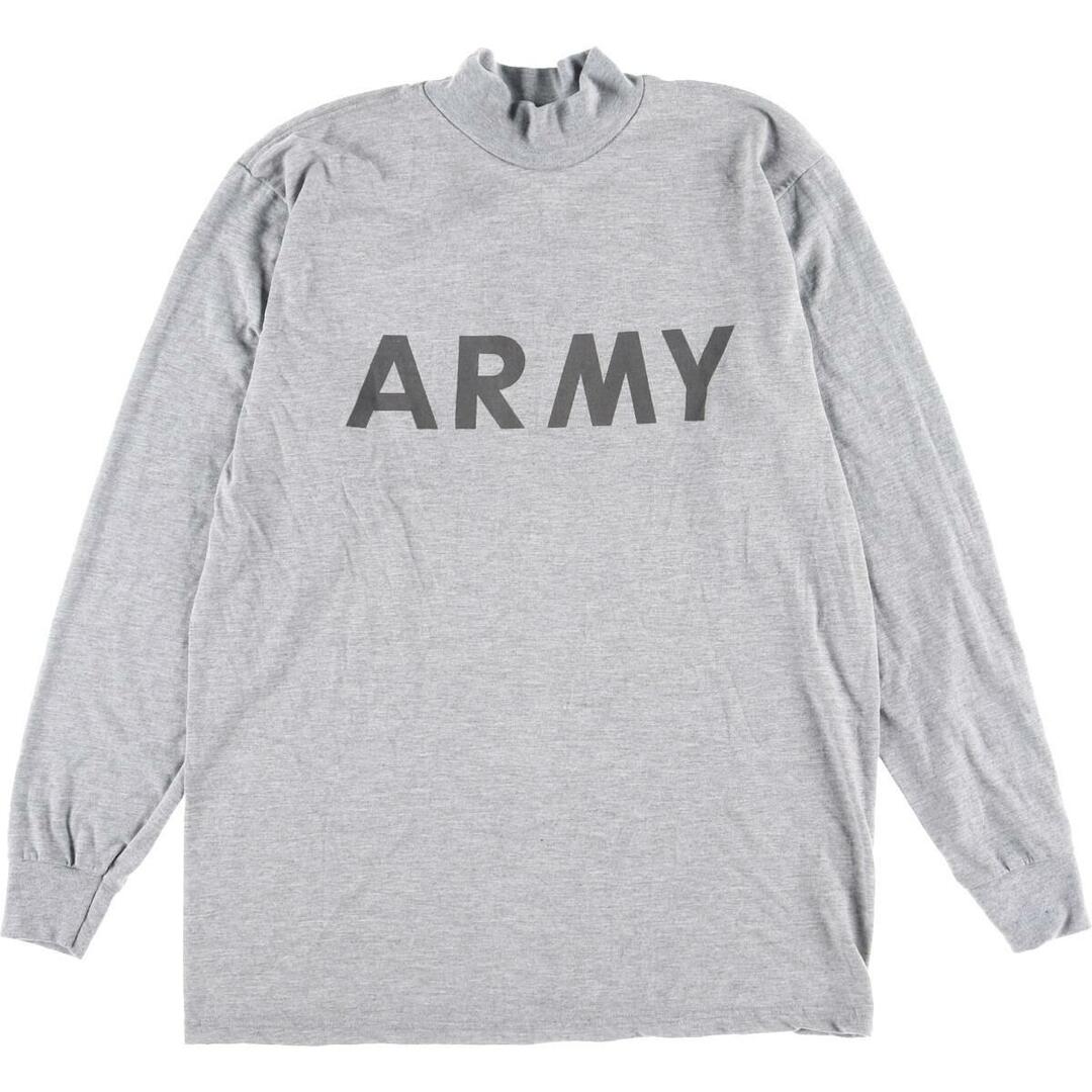 米軍 ARMY ハイネック ロングTシャツ ロンT メンズL /eaa177778