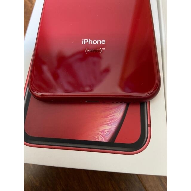 iPhone(アイフォーン)のiPhoneXR 64GB RED 難あり simフリー スマホ/家電/カメラのスマートフォン/携帯電話(スマートフォン本体)の商品写真