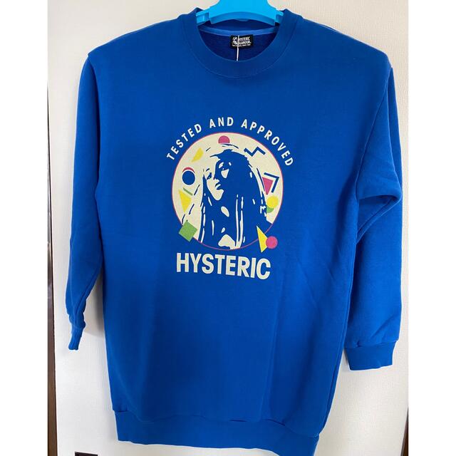 HYSTERIC GLAMOUR(ヒステリックグラマー)の正規店購入 新品 HYSTERIC GLAMOUR トレーナー　ブルー レディースのトップス(トレーナー/スウェット)の商品写真