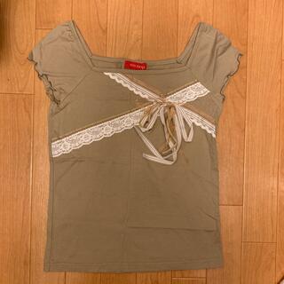 ワールドベーシック(WORLD BASIC)のワールド　リボンTシャツ　袖ナシ(Tシャツ(半袖/袖なし))