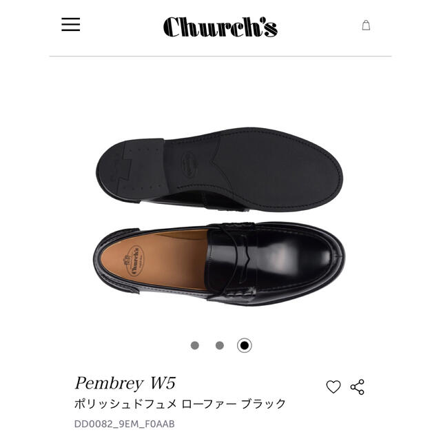 Church's(チャーチ)のチャーチ　ローファー　23.5cm レディースの靴/シューズ(ローファー/革靴)の商品写真