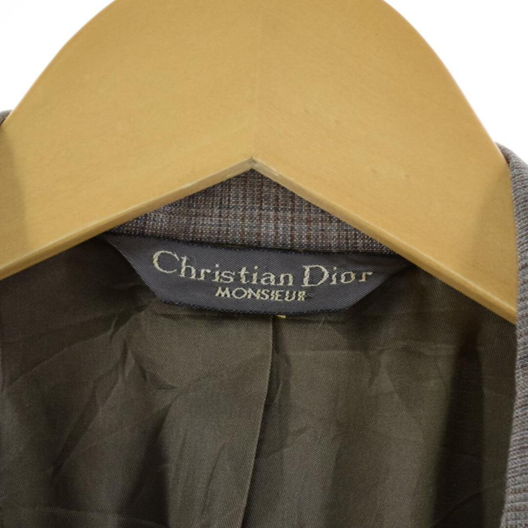 クリスチャンディオール Christian Dior MONSIEUR チェック柄 テーラードジャケット USA製 メンズS /eaa200105 2
