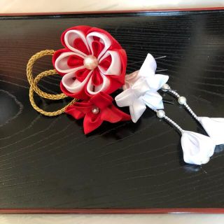 つまみ細工髪飾り　七五三　お正月　卒業式　特別価格第3(ヘアアクセサリー)
