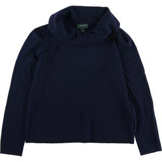 ラルフローレン(Ralph Lauren)の古着 ラルフローレン Ralph Lauren LAUREN ローレン オフタートル メリノウールセーター レディースL /eaa203968(ニット/セーター)