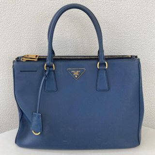 プラダ(PRADA)の★プラダ ガレリア サフィアーノ 1BA274 2way ハンドバッグ 青 紺(トートバッグ)