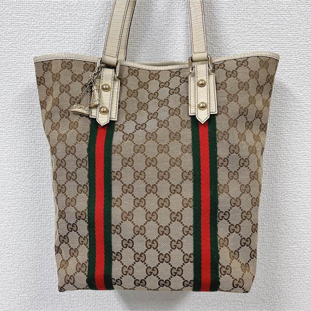 Gucci(グッチ)の※販売済み グッチ シェリーライン アイボリー ベージュ トートバッグ 正規品 レディースのバッグ(トートバッグ)の商品写真