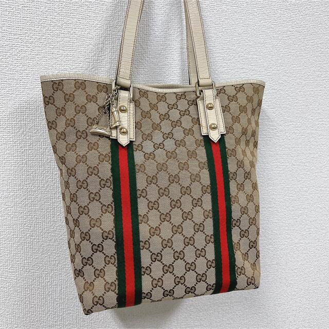 Gucci(グッチ)の※販売済み グッチ シェリーライン アイボリー ベージュ トートバッグ 正規品 レディースのバッグ(トートバッグ)の商品写真