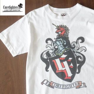 コアファイター(corefighter)のcorefighter コアファイター エンブレム プリント Tシャツ 白 S(Tシャツ/カットソー(半袖/袖なし))