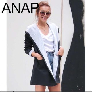 アナップ(ANAP)のANAP バイカラーコート/ カーディガン(カーディガン)