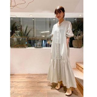 プラージュ(Plage)のplage プラージュ　hem gather shirt onepiece(ロングワンピース/マキシワンピース)