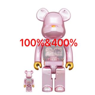 ベアブリック(BE@RBRICK)のBE@RBRICK 2G PINK GOLD CHROME 100％&400％(その他)