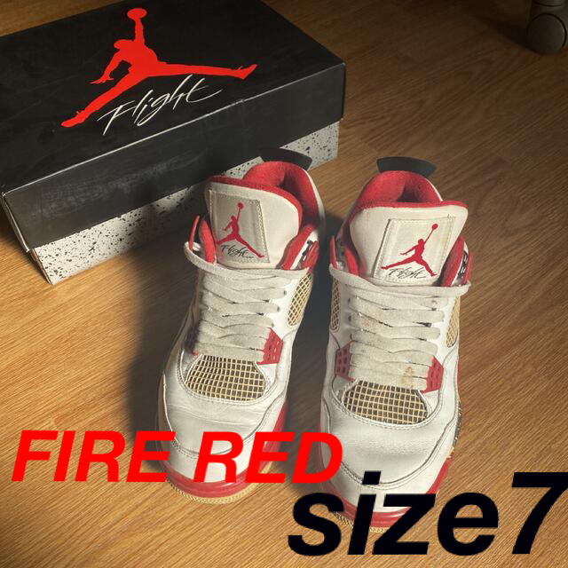 NIKE(ナイキ)のAIR JORDAN 4 RETRO "FIRE RED"（2012） メンズの靴/シューズ(スニーカー)の商品写真