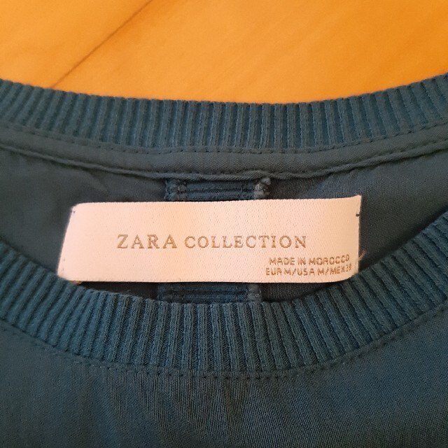 ZARA(ザラ)のZARA 異素材七分袖カットソー レディースのトップス(カットソー(長袖/七分))の商品写真