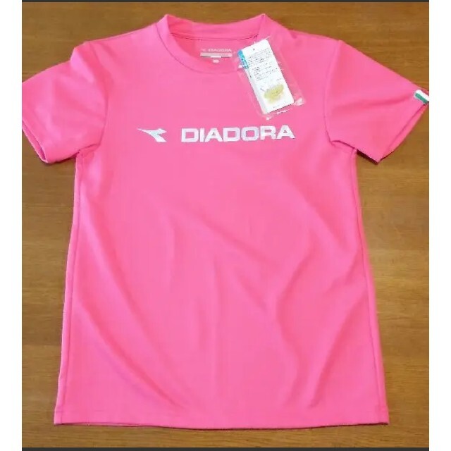 SN006 DIADORA 半袖Tシャツ ブラック レディース L ポス
