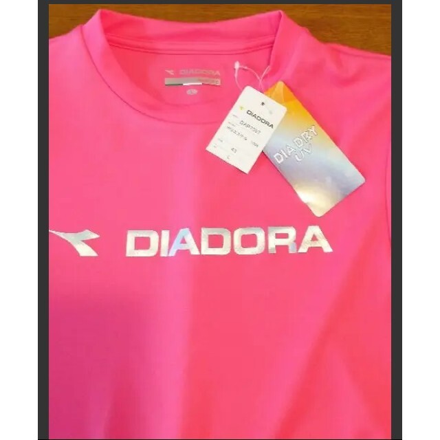 SN006 DIADORA 半袖Tシャツ ブラック レディース L ポス