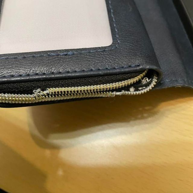 Apple(アップル)のiPhone12 mini ケース 財布 クリアケース 紺色 スマホ/家電/カメラのスマホアクセサリー(iPhoneケース)の商品写真