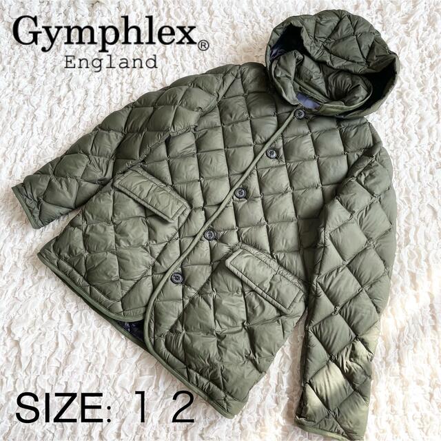 GYMPHLEX(ジムフレックス)の【美品】Gymphlex ジムフレックス ダウンジャケット 12 カーキ レディースのジャケット/アウター(ダウンジャケット)の商品写真