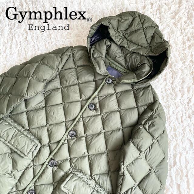 GYMPHLEX(ジムフレックス)の【美品】Gymphlex ジムフレックス ダウンジャケット 12 カーキ レディースのジャケット/アウター(ダウンジャケット)の商品写真