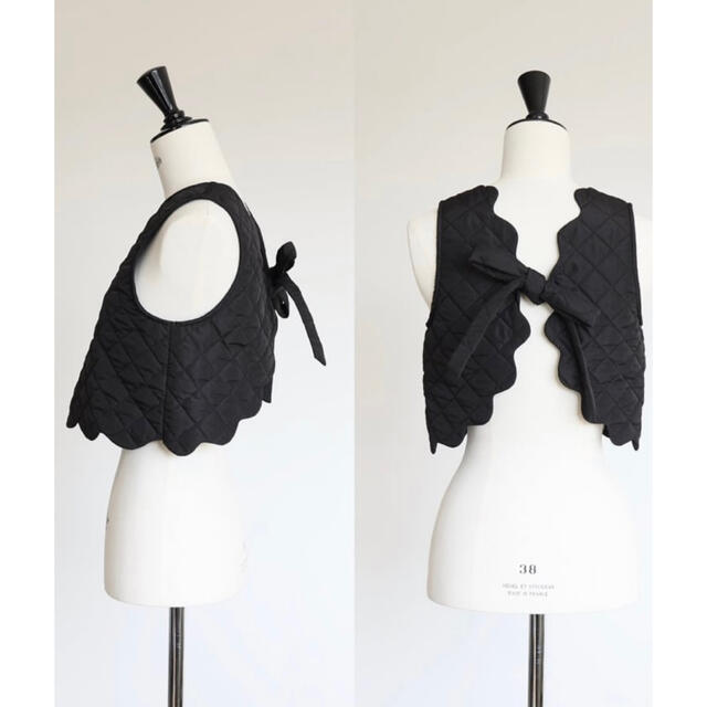 【新品未使用】gypsohila Scallop Quilt Vest レディースのトップス(ベスト/ジレ)の商品写真