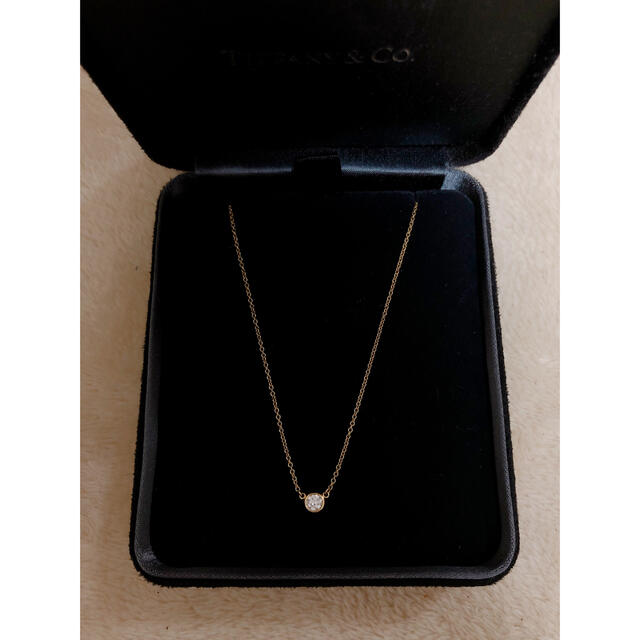 Tiffany&co ダイヤモンドネックレス バイ ザ ヤード イエローゴールド
