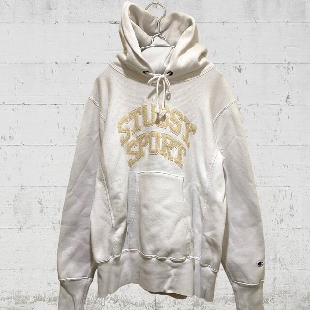 希少レア】STUSSY champion リバースウィーブ コラボ スウェット