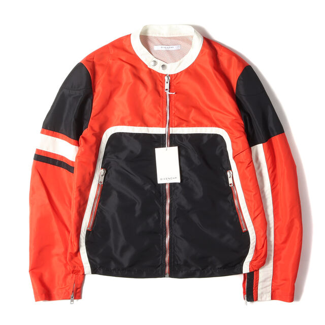 GIVENCHY ジバンシィ ジャケット ナイロン シングル ライダース