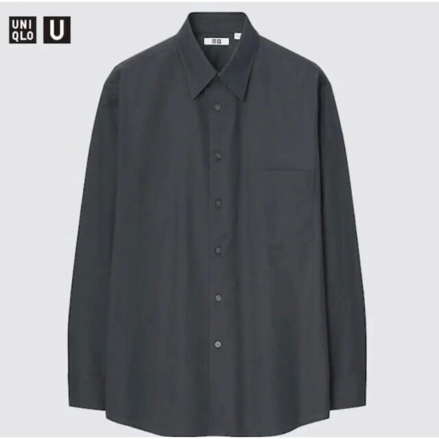 UNIQLO(ユニクロ)のユニクロU 22SS コットンリネンシャツ(レギュラーカラー・長袖)XL メンズのトップス(シャツ)の商品写真