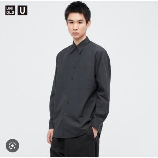 ユニクロ(UNIQLO)のユニクロU 22SS コットンリネンシャツ(レギュラーカラー・長袖)XL(シャツ)