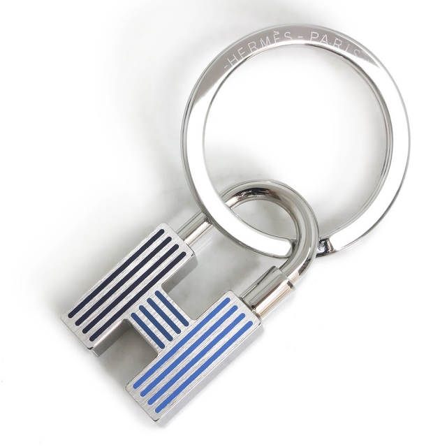 超可爱 Hermes HERMES(未使用 展示品) 箱付 青 シルバー ブルー