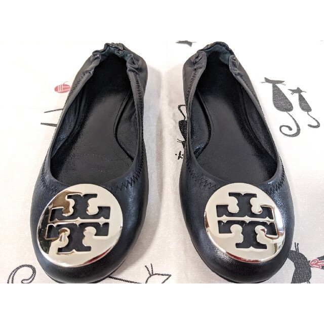 Tory Burch(トリーバーチ)のTORY BURCH トリーバーチ フラットシューズ 黒 ブラック 23cm レディースの靴/シューズ(バレエシューズ)の商品写真