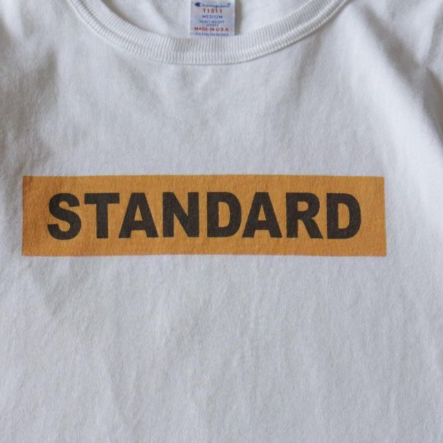 STANDARD CALIFORNIA(スタンダードカリフォルニア)のスタンダードカリフォルニア チャンピオン Tシャツ T1011 M 白 ロゴ メンズのトップス(Tシャツ/カットソー(半袖/袖なし))の商品写真