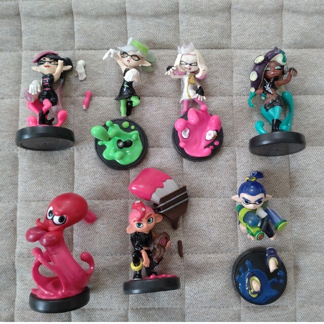 ネット販促 Splatoonアミーボ７個セット・スプラトゥーンamiibo