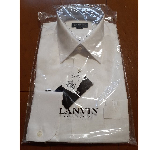 【LANVIN COLLECTION/長袖　Yシャツ　ホワイト　38-80】