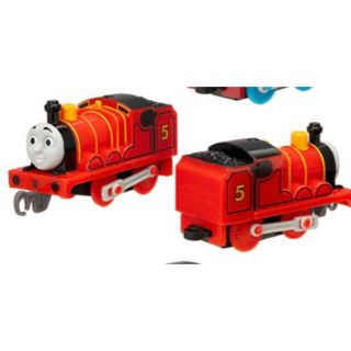 タカラトミー(Takara Tomy)のカプセルプラレールトーマス　ティドマス機関庫とソドー島のなかまたち　ジェームス(電車のおもちゃ/車)