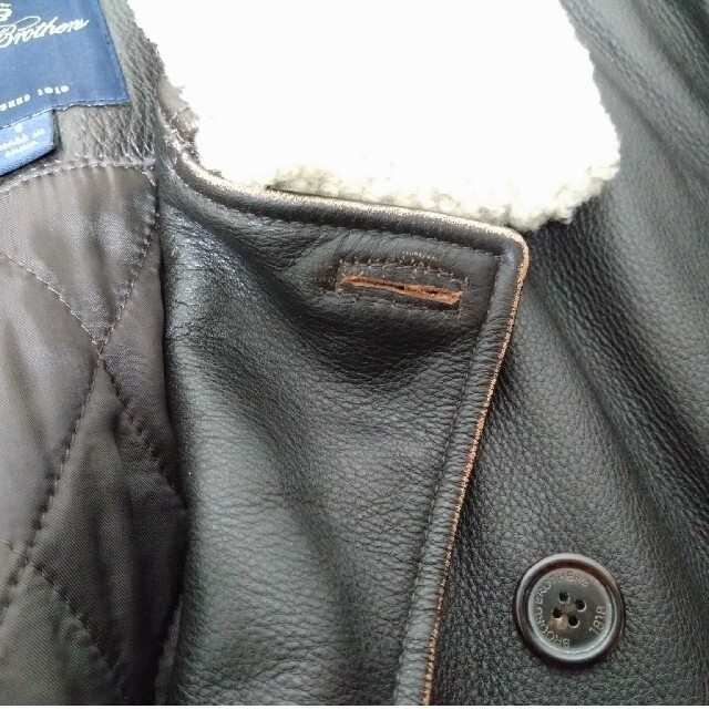 Brooks Brothers(ブルックスブラザース)のブルックスブラザーズ レザーコート ジャケット メンズのジャケット/アウター(レザージャケット)の商品写真