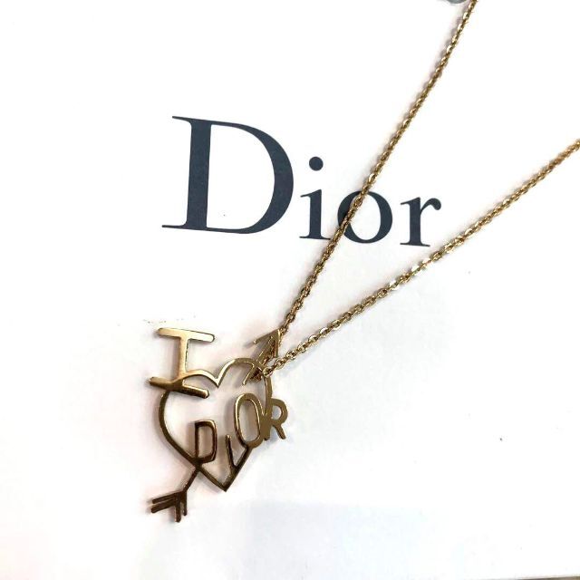 ディオール DIOR ハートロゴネックレス