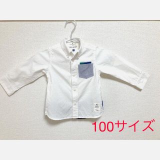 【100サイズ】キッズシャツ(ブラウス)