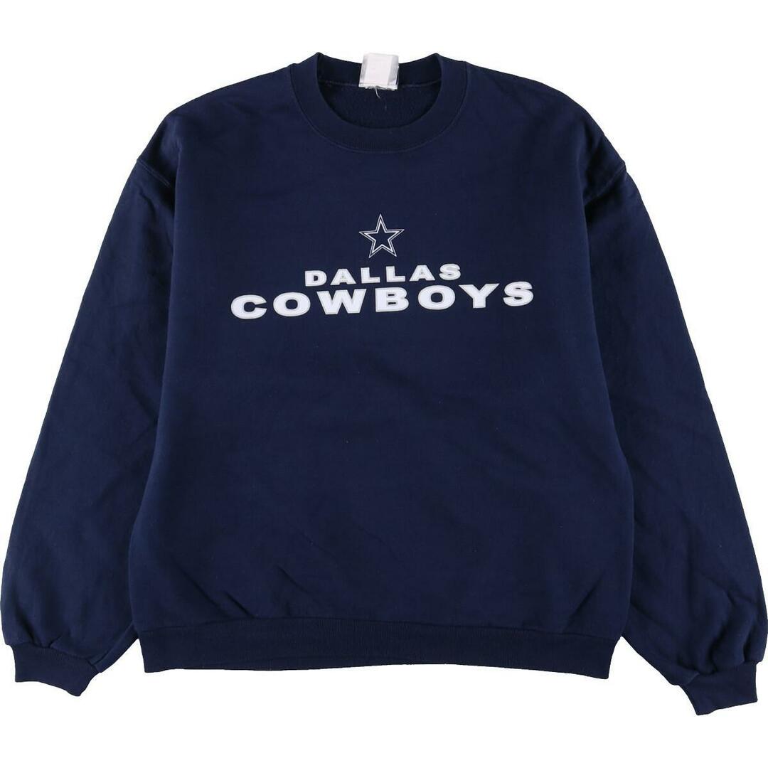 COWBOYS AUTHENTIC APPAREL NFL DALLAS COWBOYS ダラスカウボーイズ プリントスウェットシャツ トレーナー レディースL /eaa206044