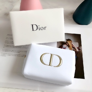 クリスチャンディオール(Christian Dior)のディオール　ポーチ　ホワイト(ポーチ)