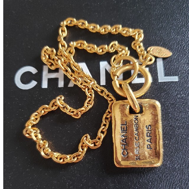 正規品　CHANEL　プレートネックレス